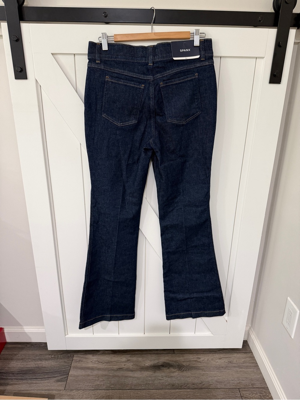 SPANX Women's Dark Blue Flare Jeans